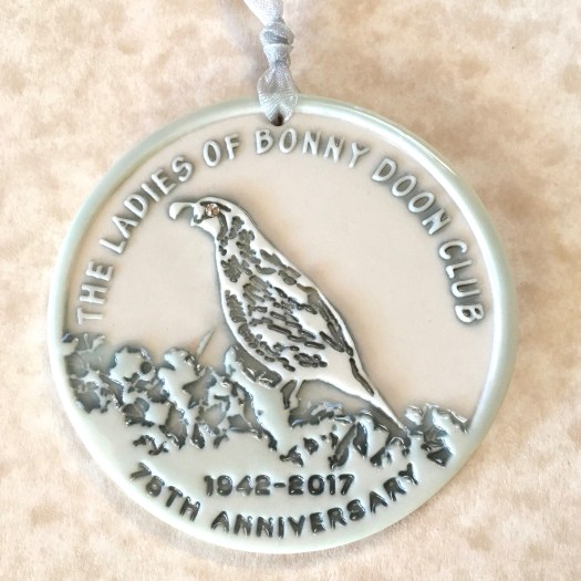 Custom porcelain Quail ornament