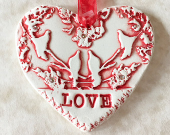 Love birds ornament